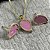CONJUNTO GOTA CINTILIANTE ROSA - SEMIJOIA - Imagem 6