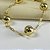 PULSEIRA ELOS BOLAS NO DOURADO - SEMIJOIA - Imagem 4
