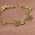 PULSEIRA ELOS COM BORBOLETAS E CORAÇÕES NO DOURADO - SEMIJOIA - Imagem 6