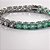 PULSEIRA RIVIEIRA PRATA ROSA VERDE MAR - SEMIJOIA - Imagem 2