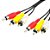 Cabo 3 Rca X 3 Rca Standard Fechado [F108] - Imagem 1