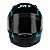 Capacete Sky Gamma Preto Brilho Transf Azul 56 [F083] - Imagem 5