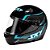 Capacete Sky Gamma Preto Brilho Transf Azul 56 [F083] - Imagem 8