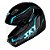 Capacete Sky Gamma Preto Brilho Transf Azul 56 [F083] - Imagem 10