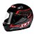 Capacete Sky Gamma Preto Brilho Transf Cinza/vermelho 58 [F083] - Imagem 3
