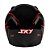 Capacete Sky Gamma Preto Brilho Transf Cinza/vermelho 58 [F083] - Imagem 4