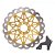 Disco Freio Dianteiro Gp7 Cg 150 04/08 Dourado 320mm Oversiz [F016] - Imagem 1