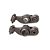 Braco Oscilante Ww3 Racing C/ Rolete (par) Biz 100/ Pop 100 [F016] - Imagem 1