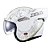 Capacete Texx Esc Stratos  180 Scratched Branco Verd 56 [F016] - Imagem 9