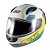 Capacete Sky Two Anos 90 Branco Fosco Transf Azul/amarelo 62 [F016] - Imagem 4