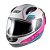 Capacete Sky Two Anos 90 Branco Fosco Transf Azul/rosa 60 [F016] - Imagem 4