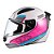 Capacete Sky Two Anos 90 Branco Fosco Transf Azul/rosa 60 [F016] - Imagem 1