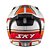 Capacete Sky Two Legends Branco Fosco Transf Laranja 60 [F016] - Imagem 2