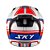 Capacete Sky Two Legends Branco Fosco Transf Vermelho 58 [F016] - Imagem 2
