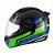 Capacete Sky Two Legends Preto Fosco Transf Verde 56 [F016] - Imagem 4