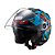 Capacete Texx Aberto Ugello Hunger Azul 62 [F016] - Imagem 2