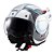 Capacete Texx Esc Stratos  180 Topographic Branco Azul 60 [F016] - Imagem 4