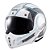 Capacete Texx Esc Stratos  180 Topographic Branco Azul 60 [F016] - Imagem 3