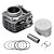 Kit Premium C/cilindro Pistao Kmp. Anel Rik Ybr 125 17/ Inj. [F016] - Imagem 1