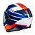 Capacete Hjc F70 Tino Azul Branco E Laranja 56 [F016] - Imagem 3