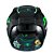 Capacete Sky Two Chaos Preto Fosco Transf Verde 56 [F016] - Imagem 3