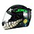 Capacete Sky Two Chaos Preto Fosco Transf Verde 62 [F016] - Imagem 4