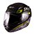 Capacete Sky Two Cyber Snake Preto Fosco Transf Amarelo 56 [F016] - Imagem 4