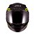Capacete Sky Two Cyber Snake Preto Fosco Transf Amarelo 56 [F016] - Imagem 2
