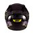 Capacete Sky Two Cyber Snake Preto Fosco Transf Amarelo 56 [F016] - Imagem 3