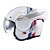 Capacete Texx Esc Stratos  180 Journey Branco Azul Verm 56 [F016] - Imagem 9