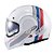 Capacete Texx Esc Stratos  180 Journey Branco Azul Verm 58 [F016] - Imagem 1