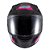 Capacete Sky Two Samurai Preto Fosco Transf Rosa 56 [F016] - Imagem 1