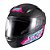 Capacete Sky Two Samurai Preto Fosco Transf Rosa 62 [F016] - Imagem 3