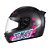 Capacete Sky Two Samurai Preto Fosco Transf Rosa 62 [F016] - Imagem 4