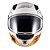 Capacete Sky Two Sorah Branco Fosco Transf Laranja 58 [F016] - Imagem 2