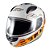 Capacete Sky Two Sorah Branco Fosco Transf Laranja 58 [F016] - Imagem 4
