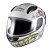 Capacete Sky Two Zombie Branco Brilho Transf Verde 60 [F016] - Imagem 4
