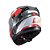 Capacete Texx Escamot Gladiator V3 Reisen Verm Branc 56 [F016] - Imagem 4