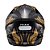 Capacete Texx Fechado Hawk Alien Dourado Pret 56 [F016] - Imagem 4