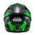 Capacete Texx Fechado Hawk Alien Verd Pret 56 [F016] - Imagem 4