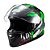 Capacete Texx Fechado Hawk Alien Verd Pret 56 [F016] - Imagem 2