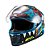 Capacete Texx Fechado Hawk Hunger Azul 56 [F016] - Imagem 2