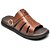 Chinelo Masculino Conforto Couro Marrom [F008] - Imagem 2