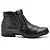 Botina Casual Conforto Couro Preto [F008] - Imagem 3