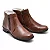 Botina Casual Conforto Couro Marrom [F008] - Imagem 1