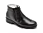 Botina Casual Conforto Couro De Carneiro Preto [F008] - Imagem 2