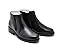 Botina Casual Conforto Couro De Carneiro Preto [F008] - Imagem 1