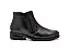 Botina Casual Conforto Couro De Carneiro Preto [F008] - Imagem 3