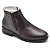 Botina Casual Conforto Couro De Carneiro Marrom [F008] - Imagem 1