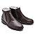 Botina Casual Conforto Couro De Carneiro Marrom [F008] - Imagem 2